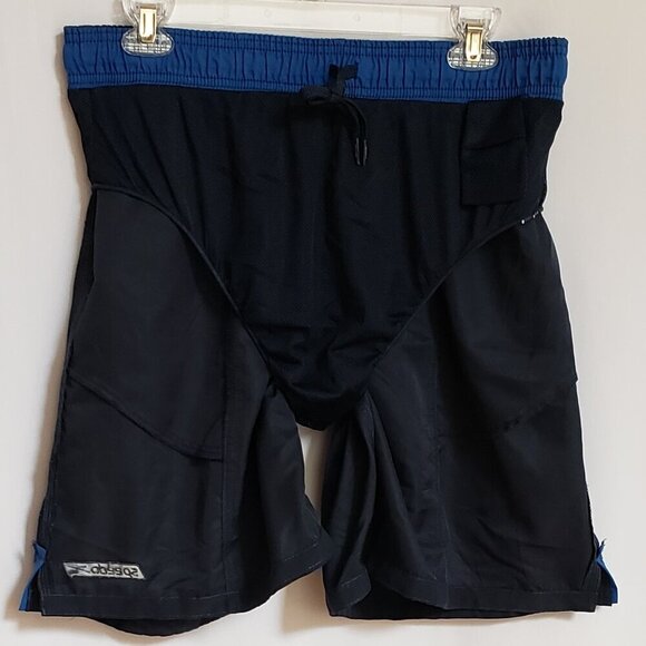 Speedo - Mens Navy Blue Swim Shorts. Size Large - Picture 3 of 7